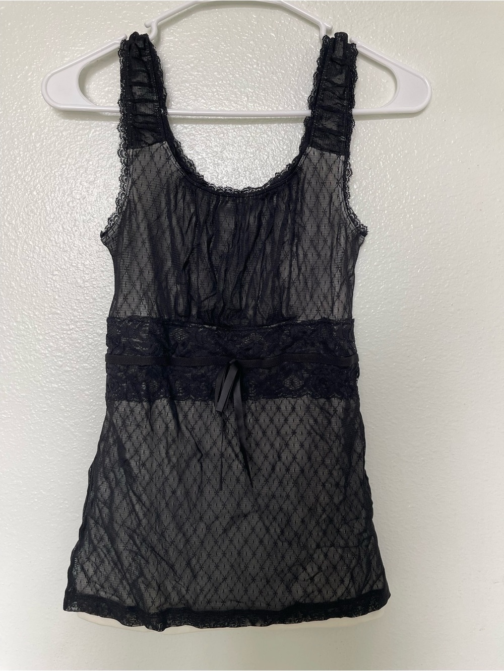 Black Lace Sheer Chemise